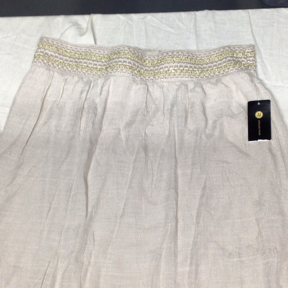 JM Collection Dresses & Skirts - JM Collection Beige A-Line Skirt